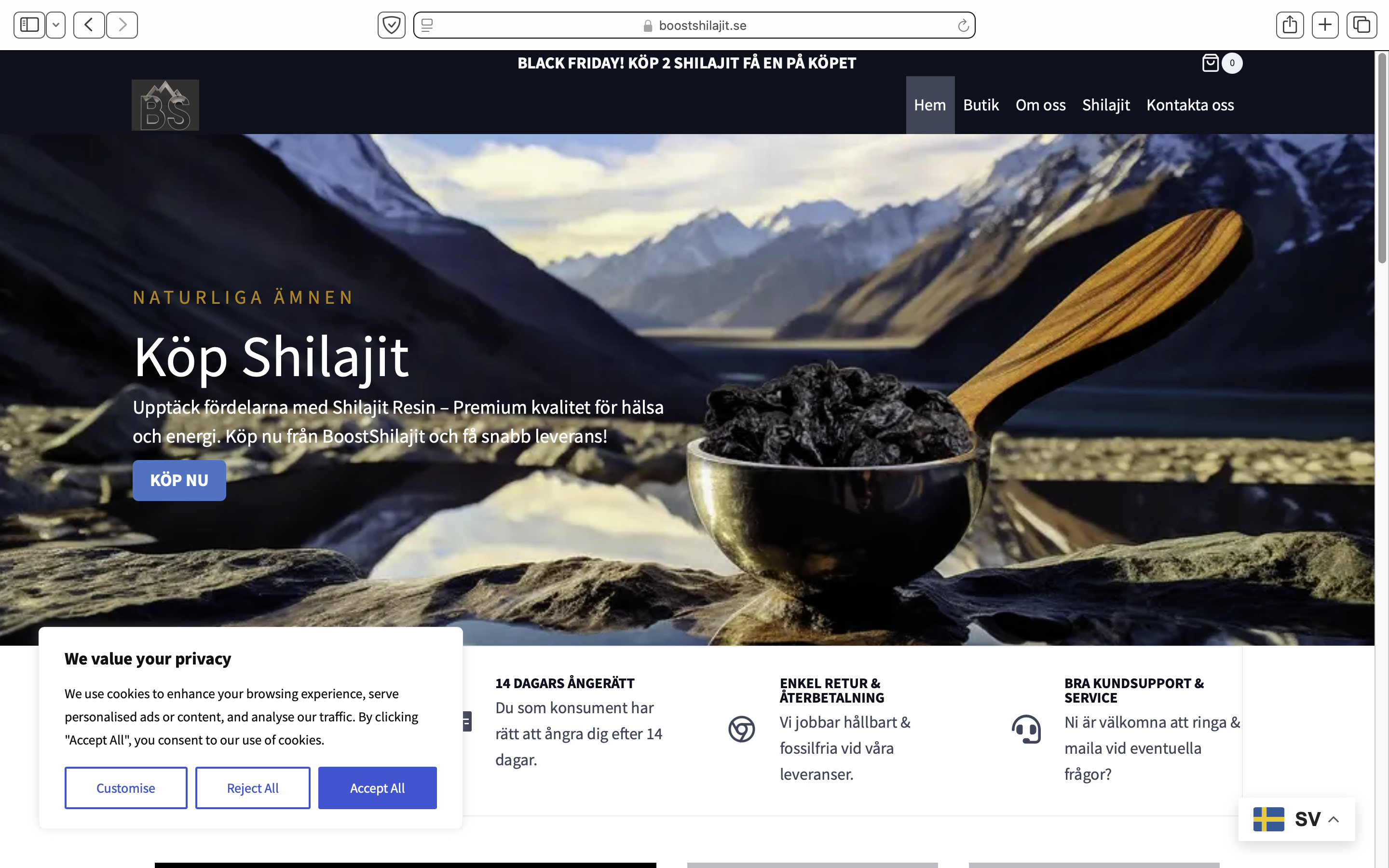 HEM 11 bild på en hemsida kostillskott